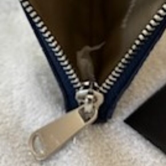 Brahmin Britt "Heavenly Blue Lumeria" half circle leather coin purse NWT - Picture 7 of 8